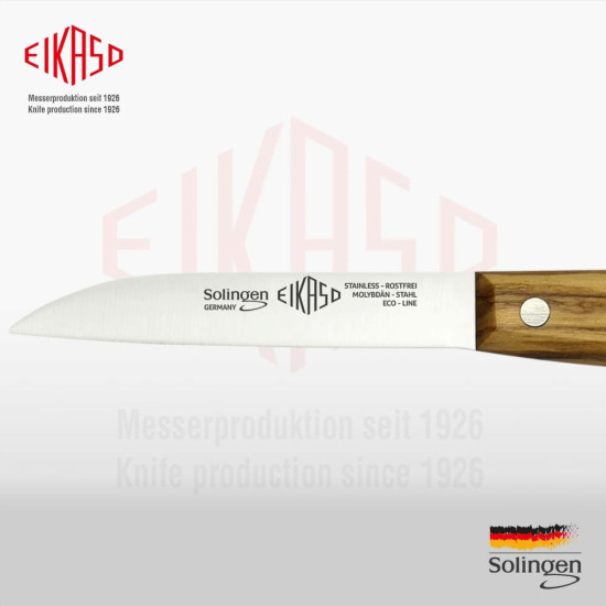 Solingen Cutit de curatat legume, 8 cm, maner lemn maslin (3010820-110)